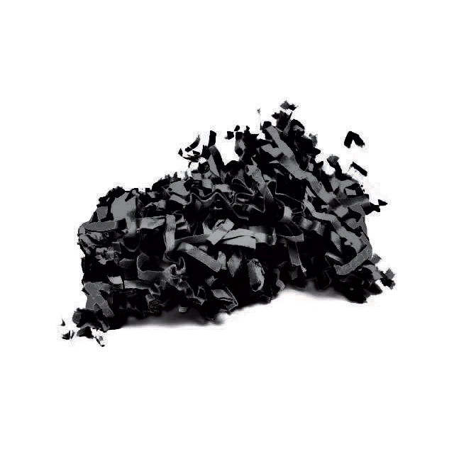 Frisure papier coloris noir - carton indivisible de 10 kg