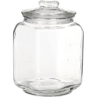 Bocal verre couvercle verre/inscription 3100 ml