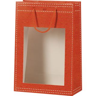 Bag paper PET window orange 
