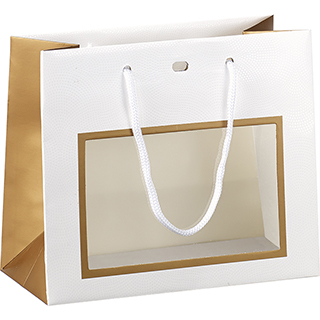 Bag paper white/copper/UV Printing PVC window rope handles closing eyelet