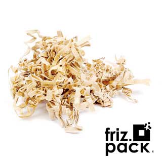 Friz.Pack Crinckle cut paper shred color beige - 10 kg box 