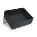 Rectangular presentation giftbox with magnetic lid /  black and white with gold lines