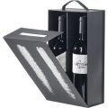 2 bottle gift box / black and silver