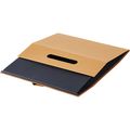 Box cardboard rectangular HAVANA texture havana/black handle ribbon magnetic closure delivered flat