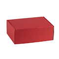 Coffret carton kraft rectangle coloris rouge livr  plat 
