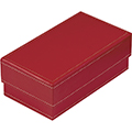 Coffret carton ballotin chocolats rubis/or 3 intercalaires or