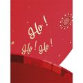 Coffret carton rond MOSAIQUE FESTIVE rouge/rose/dorure  chaud or 