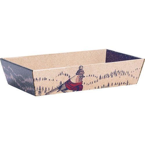 Corbeille carton kraft rect. RENCONTRES...