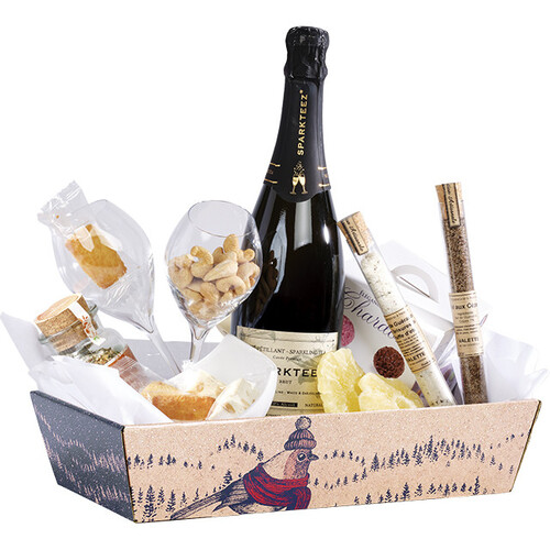 Corbeille carton kraft rect. RENCONTRES...