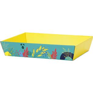 Corbeille carton rectangle SAVEURS ESTIVALES...