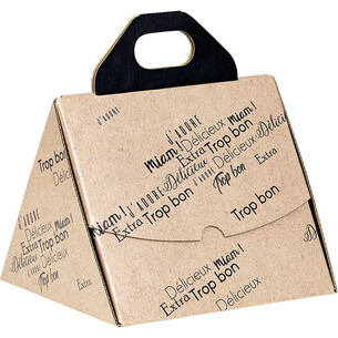 Box cardboard triangle VOYAGE GOURMAND black 2