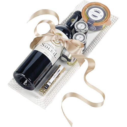 Plato rectangular porcelana blanca