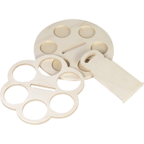 B.Turn Porta cerveza madera redondo con asa 6...