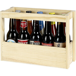 Casier bois pin 10 bières 33cl Long Neck 2