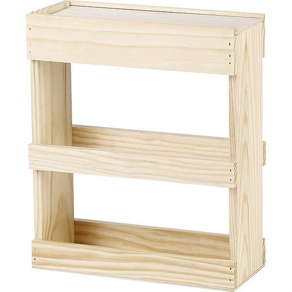 Caja madera de pino 6 latas de cerveza 33cl con tapa corrediza Dim int.