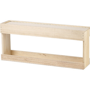 Caisse bois pin 6 canettes 44cl glissière 2