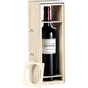 Box wood 1 bottle Burgundy/Bourgogne/Champagne slide 5... 2