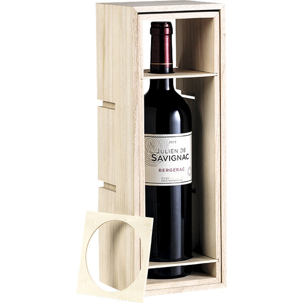Caixa madeira 1 garrafa borgonha/Bourgogne/Champagne 5 garrafas