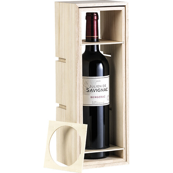 Caixa madeira 1 garrafa borgonha/Bourgogne/Champagne 5 garrafas