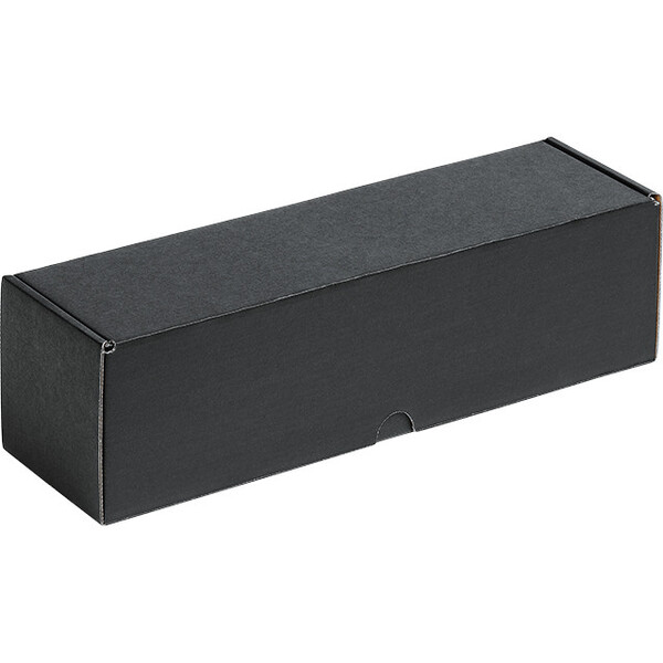 Caixa cartão kraft/preto 1 garrafa entregue plano