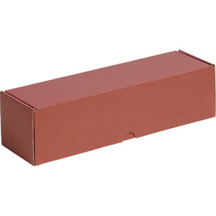 Box wine cardboard kraft/burgundy 1 bottle delivered flat