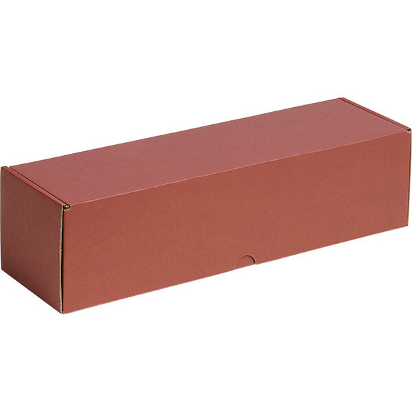 Coffret carton kraft/bordeaux 1 magnum livré à plat