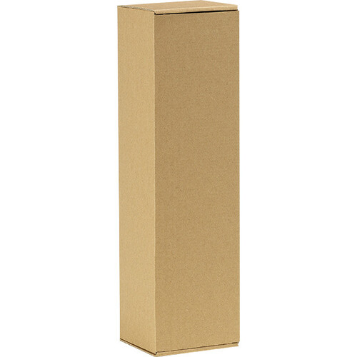 Box wine cardboard kraft/black design 1 bottle delivered flat