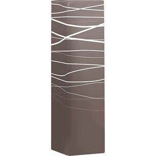 Box cardboard 1 bottle brown/white line design / flat packed