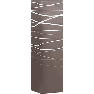 Box cardboard 1 bottle brown/white line design / flat packed 2