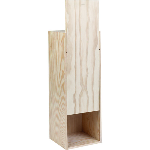 Caisse bois pin 1 Impériale 6L Bordeaux guillotine glissière