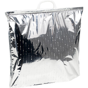Sac isotherme décor pois blancs poignée blanche 2