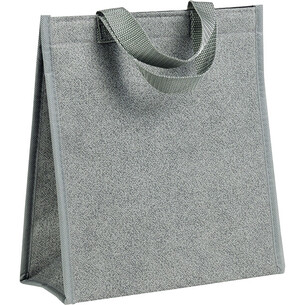 Sac isotherme rectangle gris 2 anses nylon/fermeture scratch 2