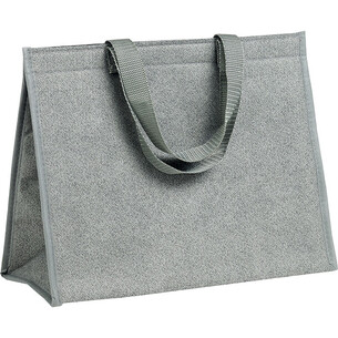 Sac isotherme rectangle gris 2 anses nylon/fermeture scratch 2