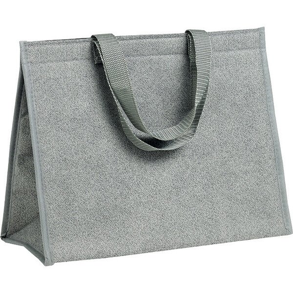 Bag isotherm rectangular gray 2 nylon handles velcro closure