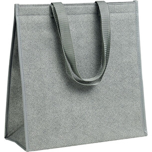 Sac isotherme rectangle gris 2 anses nylon/fermeture scratch
