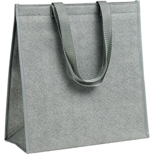 Sac isotherme rectangle gris 2 anses nylon/fermeture scratch 2
