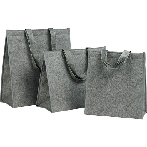 Bolsa isotérmica rectangular gris con 2 asas de...
