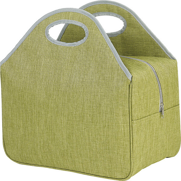Bag isotherm rectangular green/grey 2 handles zip