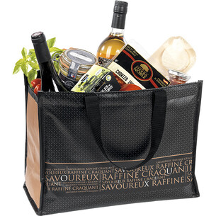 Bolsa isotérmica rectangular SAVOUREUX negro/cobre 2 asas... 2