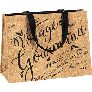 Bolsa isotérmica rectangular VOYAGE GOURMAND corcho 2...