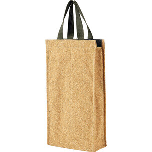 Sac isotherme rectangle 2 bouteilles liège 2 anses vertes...