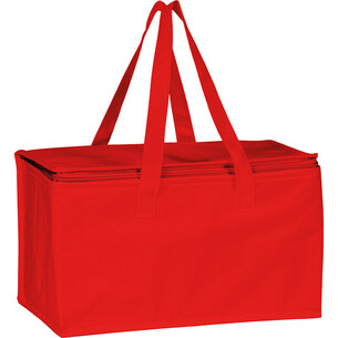 Bolsa isotérmica rectangular rojo 2 asas nylon...