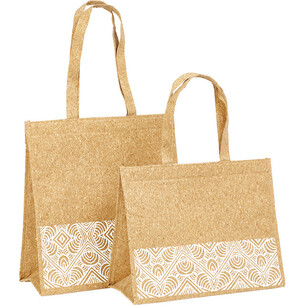 Sac isotherme rectangle liège BOHO blanc 2 anses... 2