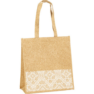 Bolsa isotérmica rectangular corcho BOHO blanco2 asas...