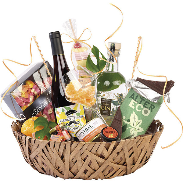 Tray wood round brown