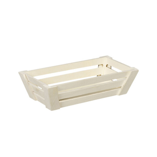 Cesta madeira retangular