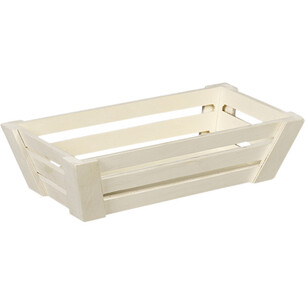 Tray wood rectangular