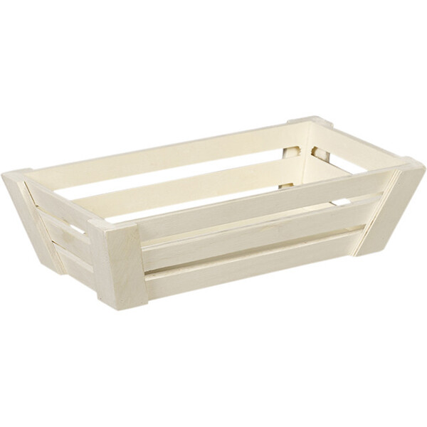 Bandeja madera rectangular calada