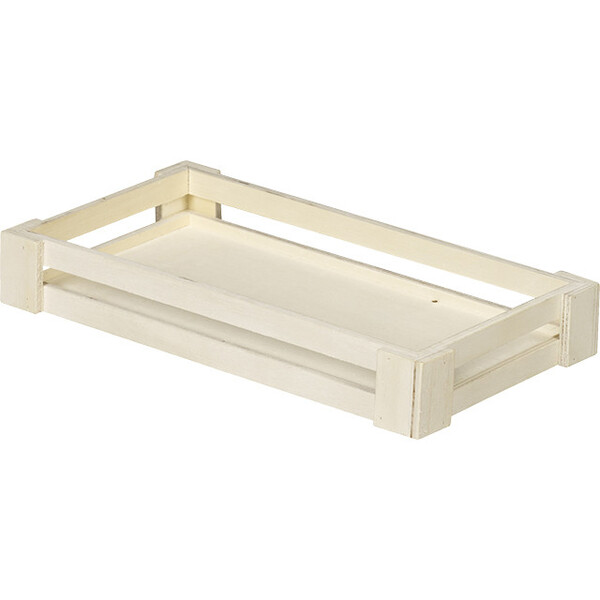Bandeja madera rectangular calada
