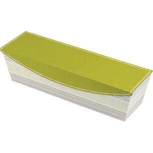 Coffret carton rectangle décor vert/gris/blanc fermeture... 2